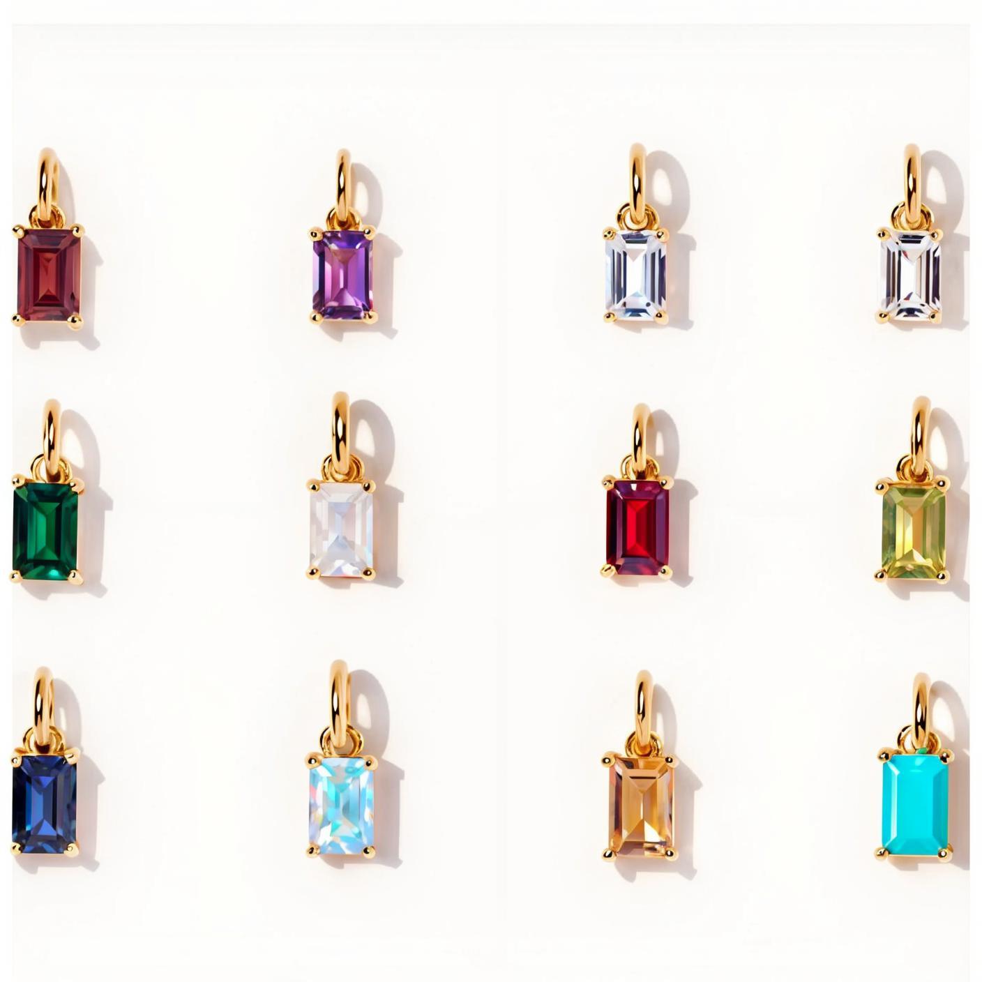 December Birthstone Pendant Necklace - Elegant Zircon Charm