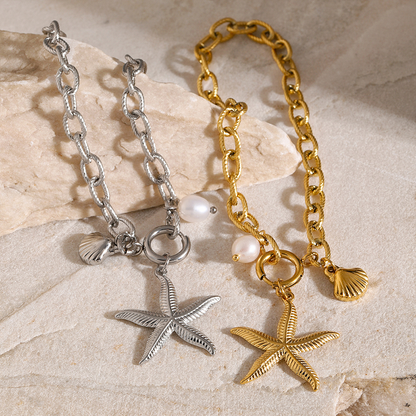 Ocean-Inspired Series: Mermaid Tail and Starfish Bracelets