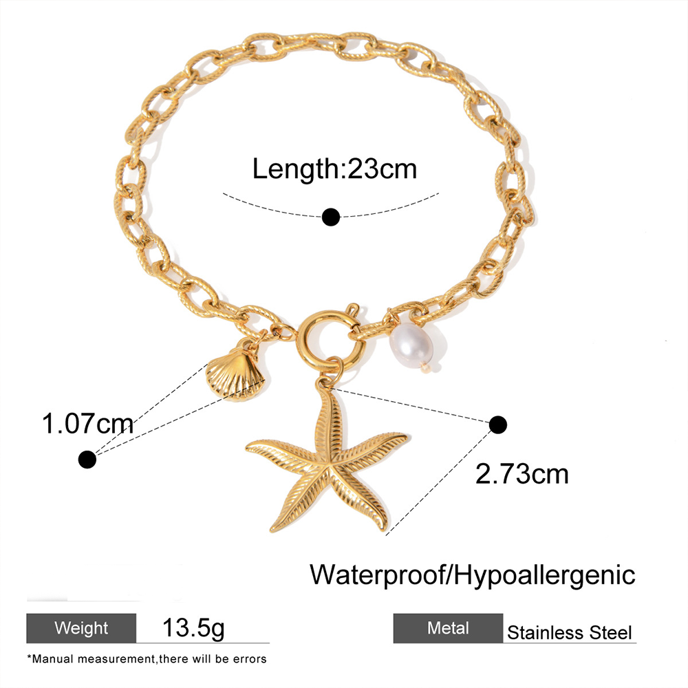 Ocean-Inspired Series: Mermaid Tail and Starfish Bracelets